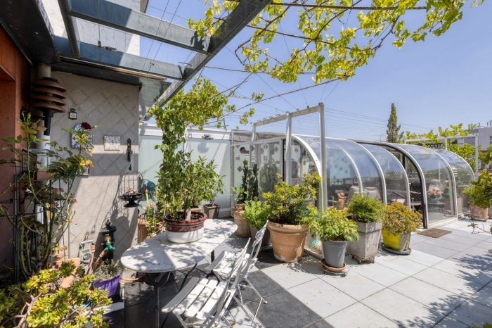 Terrasse pergola avec véranda vitrée